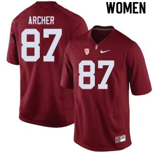 Women Bradley Archer Cardinal Stanford University College Football #87 Jersey 231923-289