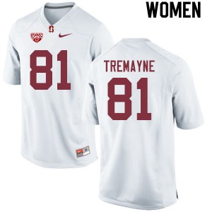 Women Brycen Tremayne White Stanford College Football #81 Jersey 271788-605