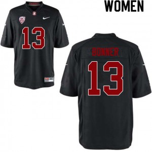 Women Ethan Bonner Black Cardinal College Football #13 Jersey 541062-925