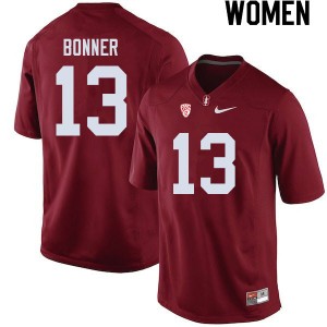 Women Ethan Bonner Cardinal Cardinal College Football #13 Jersey 322827-456