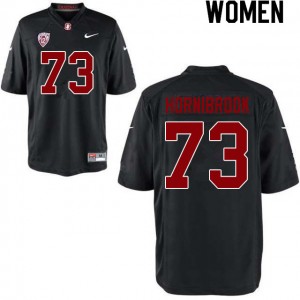 Women Jake Hornibrook Black Stanford University College Football #73 Jersey 416199-794