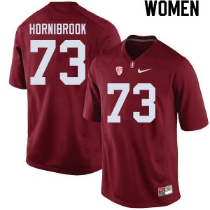 Women Jake Hornibrook Cardinal Cardinal College Football #73 Jersey 467353-805