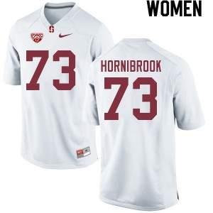 Women Jake Hornibrook White Cardinal College Football #73 Jersey 109082-139