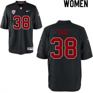 Women Jason Kaul Black Cardinal College Football #38 Jersey 259922-145