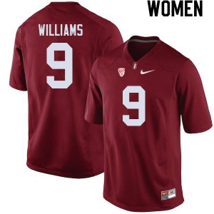 Women Noah Williams Cardinal Stanford College Football #9 Jersey 942994-651