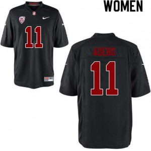 Women Paulson Adebo Black Stanford College Football #11 Jersey 269530-730
