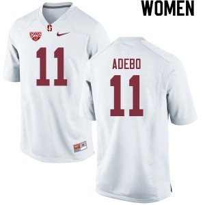 Women Paulson Adebo White Stanford University College Football #11 Jersey 395765-577
