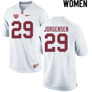 Women Spencer Jorgensen White Cardinal College Football #29 Jersey 486718-815
