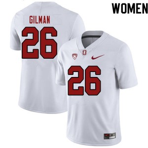 Women Alaka'i Gilman White Stanford University College Football #26 Jersey 266986-759