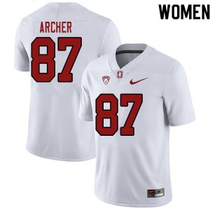 Women Bradley Archer White Stanford Cardinal College Football #87 Jersey 261617-390