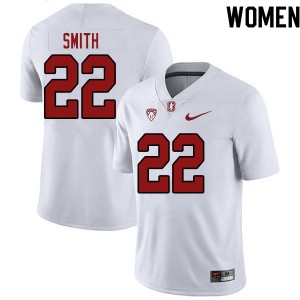 Women E.J. Smith White Cardinal College Football #22 Jersey 403461-458