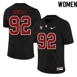 Women Lance Keneley Black Cardinal College Football #92 Jersey 412075-931