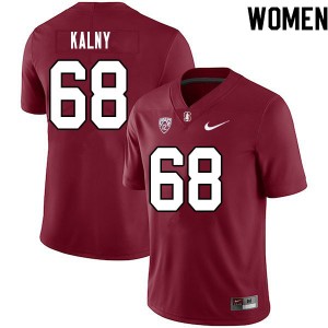 Women Max Kalny Cardinal Stanford College Football #68 Jersey 484127-114