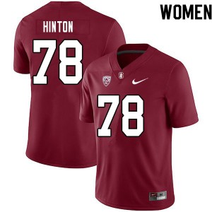 Women Myles Hinton Cardinal Stanford University College Football #78 Jersey 595797-383