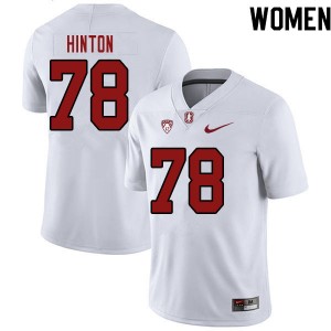 Women Myles Hinton White Stanford University College Football #78 Jersey 932365-416
