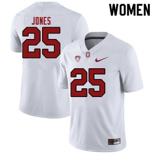 Women Brandon Jones White Stanford University College Football #25 Jersey 697789-274