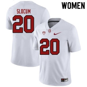 Women Jaden Slocum White Stanford University College Football #20 Jersey 881124-362