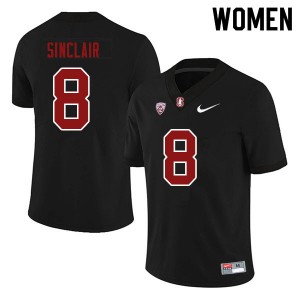 Women Tristan Sinclair Black Cardinal College Football #8 Jersey 866439-245
