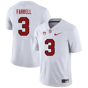 Women Bryce Farrell White Cardinal College 2023 Football #3 Jersey 551817-363