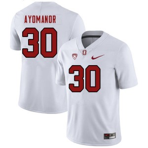 Women Elic Ayomanor White Stanford University College 2023 Football #30 Jersey 363864-122