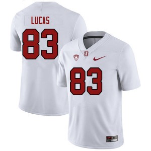 Women Kale Lucas White Cardinal College 2023 Football #83 Jersey 774688-338