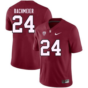 Women Tiger Bachmeier Cardinal Cardinal College 2023 Football #24 Jersey 494608-671