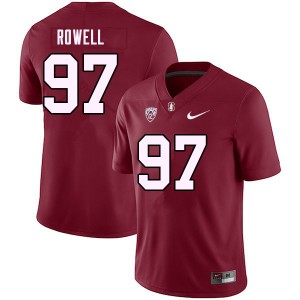 Women Zach Rowell Cardinal Cardinal College 2023 Football #97 Jersey 235464-713