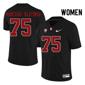 Women Braden Marceau-Olayinka Black Cardinal College Football #75 Jersey 393434-832