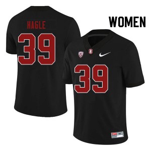 Women Brayden Hagle Black Cardinal College Football #39 Jersey 117698-272