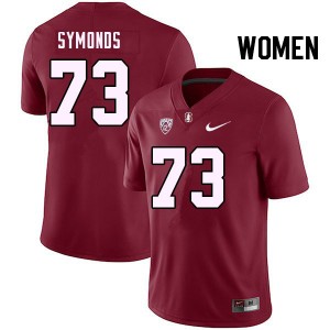 Women Charlie Symonds Cardinal Stanford College Football #73 Jersey 851063-394