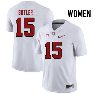 Women Ryan Butler White Stanford University College Football #15 Jersey 450147-712