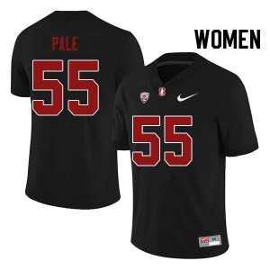 Women Simione Pale Black Cardinal College Football #55 Jersey 729152-762
