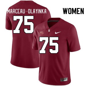 Women Braden Marceau-Olayinka Cardinal Stanford Cardinal 2024 ACC Conference College Football #75 Jersey 675914-920