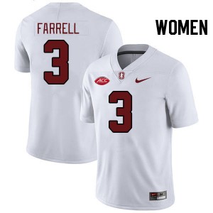 Women Bryce Farrell White Stanford University 2024 ACC Conference College Football #3 Jersey 500246-972