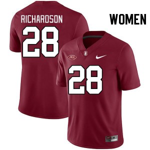 Women Cam Richardson Cardinal Stanford University 2024 ACC Conference College Football #28 Jersey 953099-326