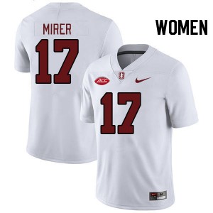 Women Charlie Mirer White Stanford Cardinal 2024 ACC Conference College Football #17 Jersey 414725-310