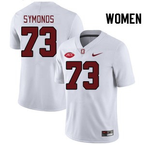 Women Charlie Symonds White Stanford 2024 ACC Conference College Football #73 Jersey 721325-212