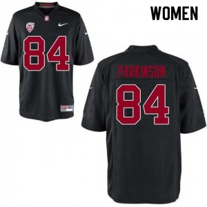 Women Colby Parkinson Black Stanford College Football #84 Jersey 500942-810