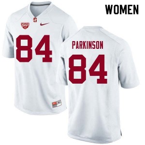 Women Colby Parkinson White Stanford College Football #84 Jersey 651057-680