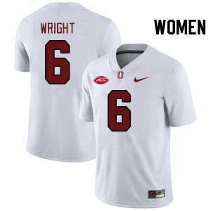 Women Collin Wright White Cardinal 2024 ACC Conference College Football #6 Jersey 723639-440