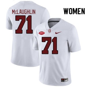 Women Connor McLaughlin White Cardinal 2024 ACC Conference College Football #71 Jersey 967459-966