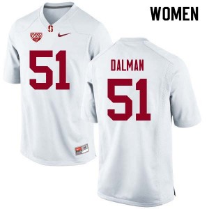 Women Drew Dalman White Stanford College Football #51 Jersey 793397-438