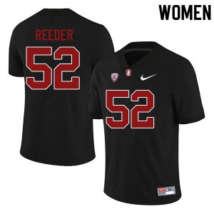Women Duke Reeder Black Stanford University College Football #52 Jersey 496114-704
