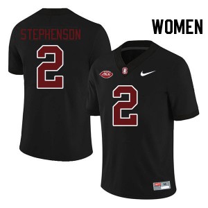 Women Dylan Stephenson Black Stanford 2024 ACC Conference College Football #2 Jersey 271847-293