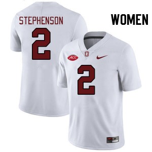 Women Dylan Stephenson White Stanford University 2024 ACC Conference College Football #2 Jersey 670317-529