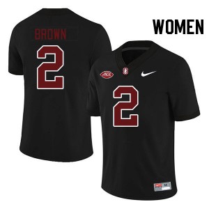 Women Elijah Brown Black Cardinal 2024 ACC Conference College Football #2 Jersey 121856-563