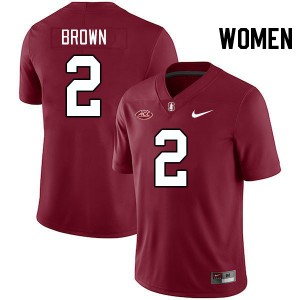 Women Elijah Brown Cardinal Stanford University 2024 ACC Conference College Football #2 Jersey 832381-398