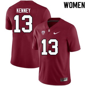 Women Emmet Kenney Cardinal Stanford Cardinal College Football #13 Jersey 104674-976