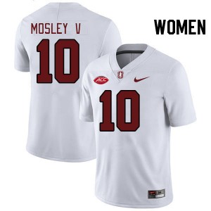Women Emmett Mosley V White Stanford 2024 ACC Conference College Football #10 Jersey 982979-475