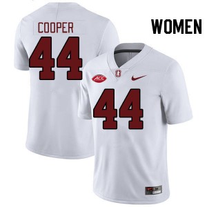 Women Ernest Cooper White Stanford University 2024 ACC Conference College Football #44 Jersey 253062-736